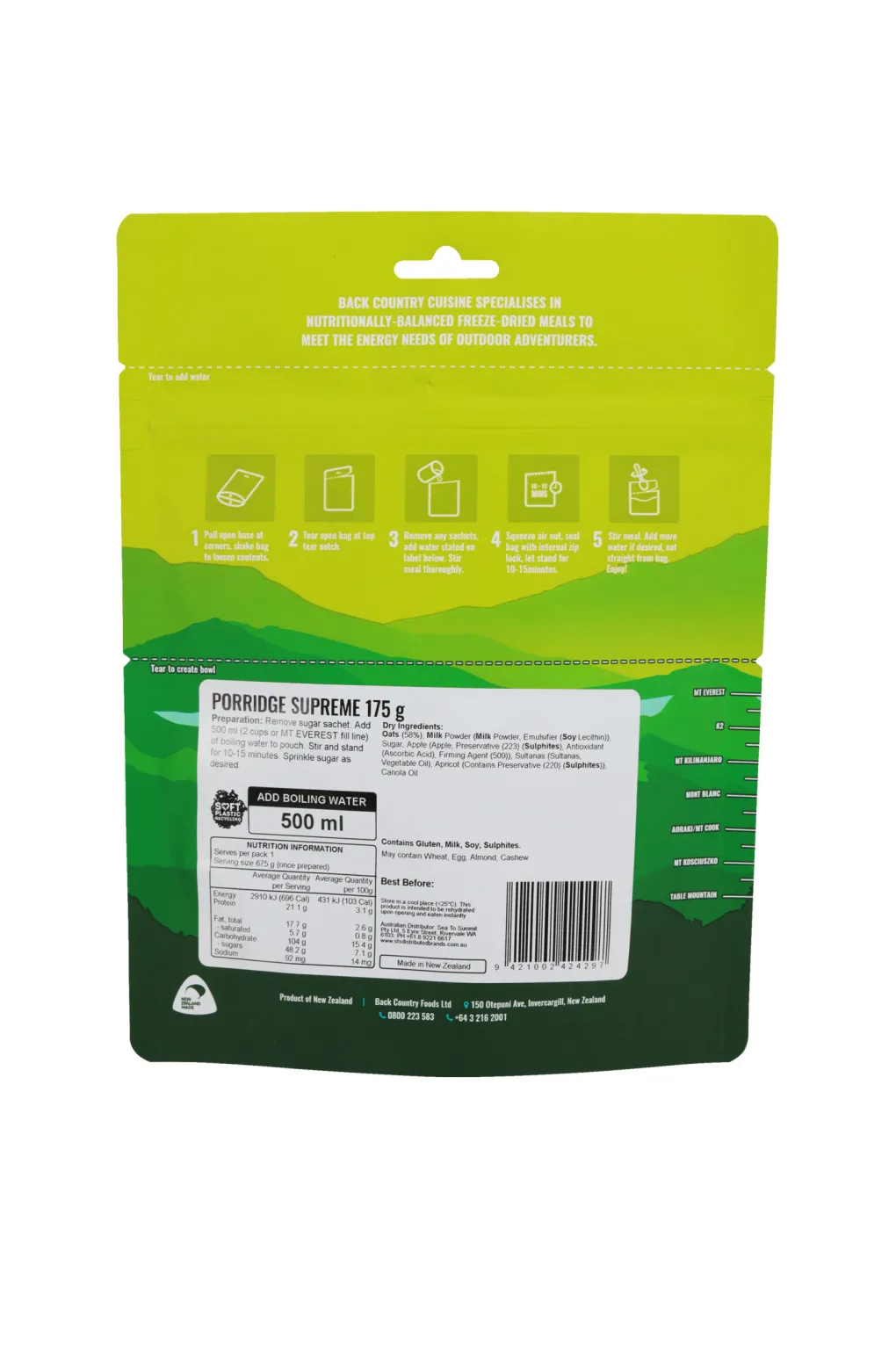 Back Country Cuisine Porridge Supreme —175 g