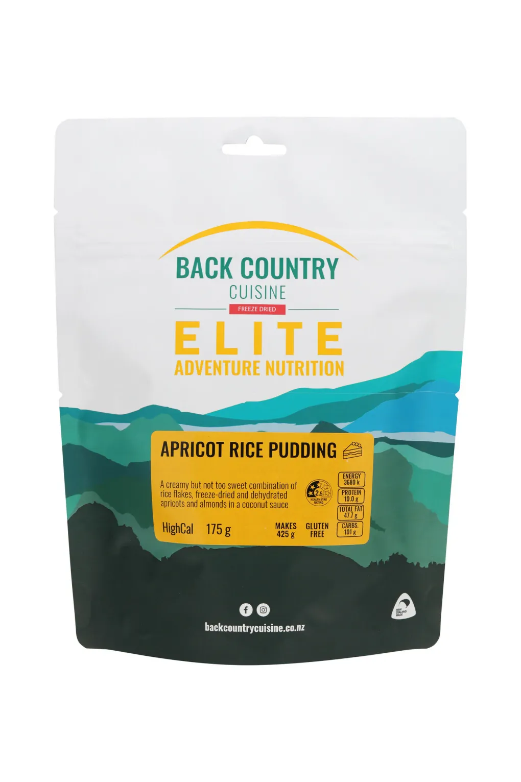 Back Country Elite Apricot Rice Pudding 175g