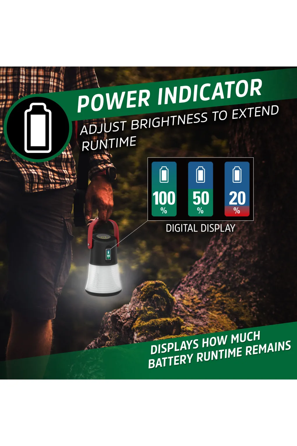 Energizer Rechargeable Power Indicator Lantern 500 Lumen