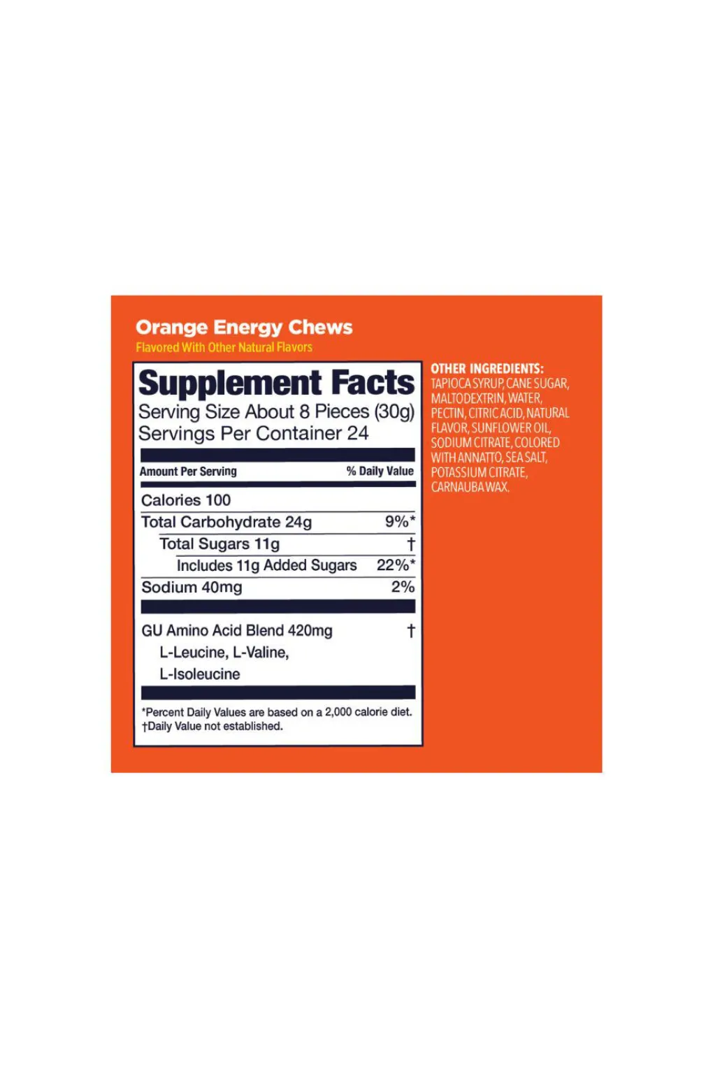 GU Energy Chews - Orange