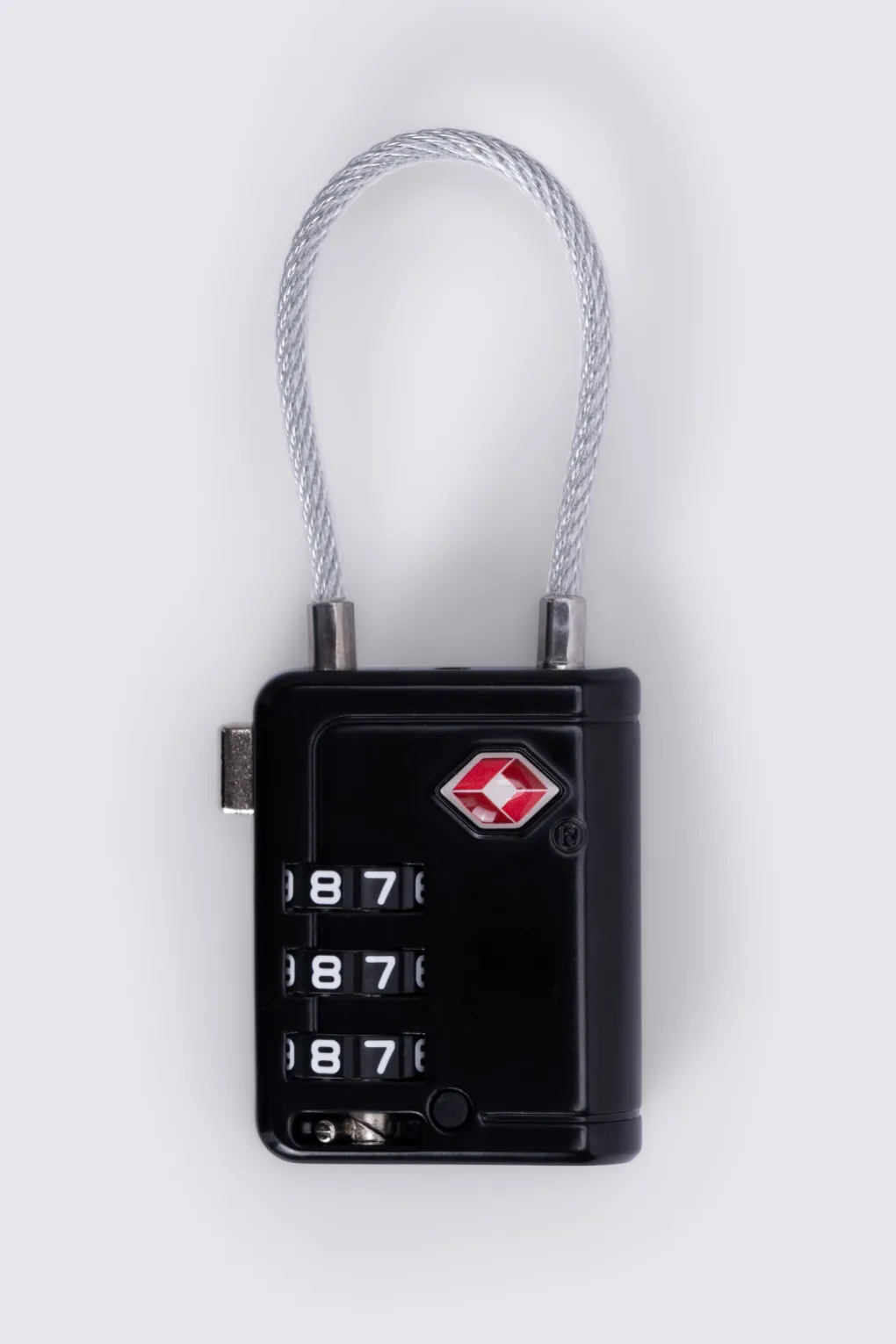 Macpac 3-dial Metal TSA 8 Cable Travel Padlock
