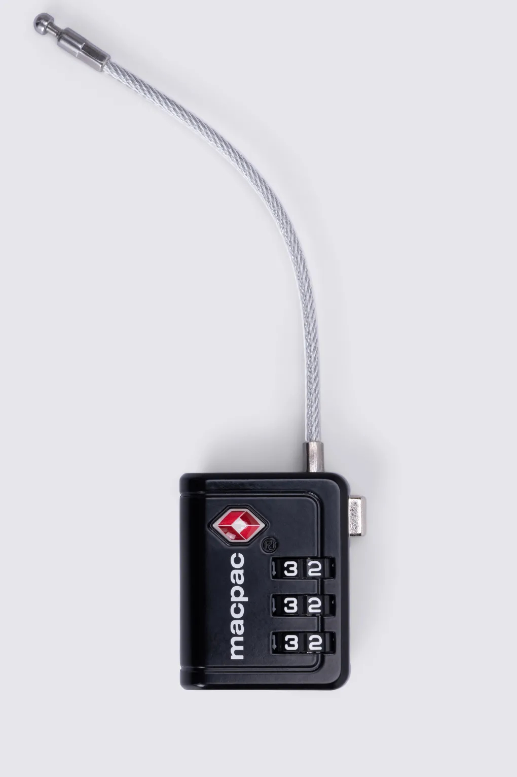 Macpac 3-dial Metal TSA 8 Cable Travel Padlock