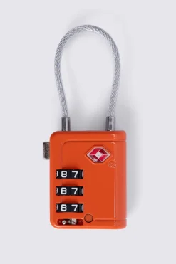 Macpac 3-dial Metal TSA 8 Cable Travel Padlock