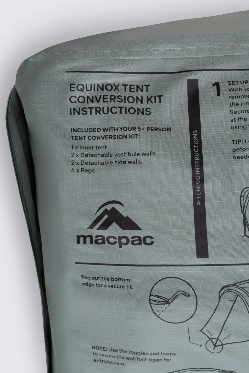 Macpac Equinox 5+ Tent Conversion Kit