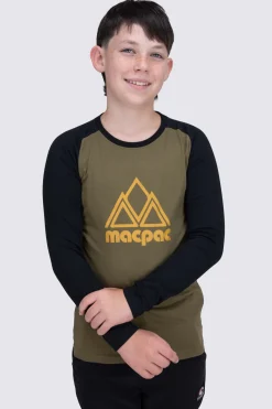 Macpac Kids' Vintage Fairtrade Organic Cotton Long Sleeve T-Shirt