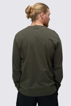 Macpac Men's Vintage Embroidered Fairtrade Organic Cotton Long Sleeve T-Shirt