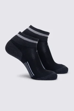Macpac Reflective Trail Quarter Sock — 2 Pack