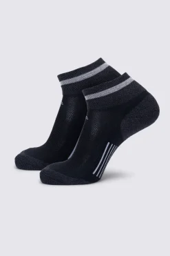 Macpac Reflective Trail Quarter Sock — 2 Pack
