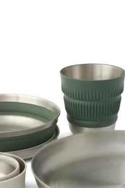 Sea to Summit Detour Stainless Steel 2 Person Collapsible Dinnerware Set